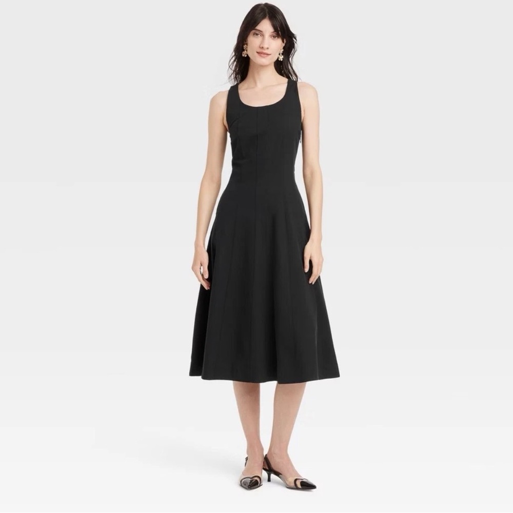 Corset Midi A-Line Dress